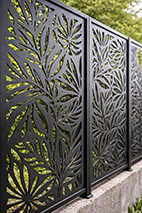 Laser cut privacy panels